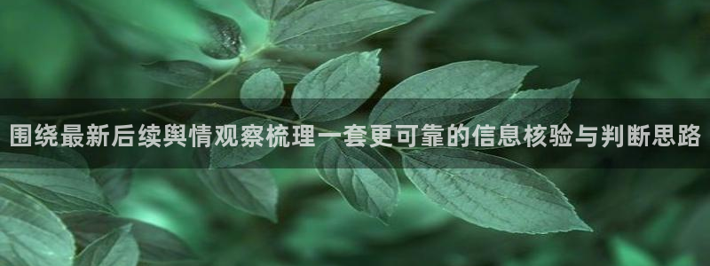 黑料爆料今日资讯:围绕最新后续舆情观察梳理一套更可靠的信息核验与判断思路