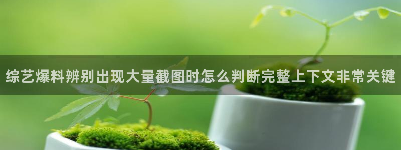 黑料爆料话题网:综艺爆料辨别出现大量截图时怎么判断完整上下文非常关键